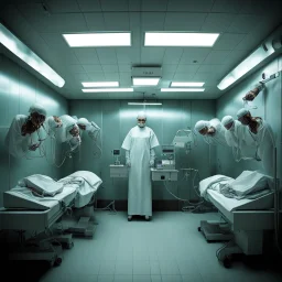 A horror-style operating room