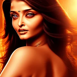 aishwarya rai, intimate look ,hot goddess , golden hour