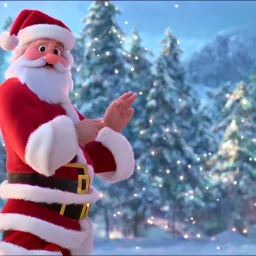 Santa dabbing