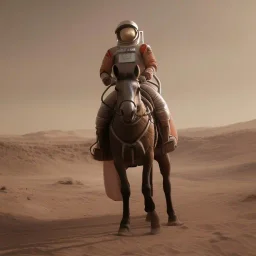 Riding horse astronaut mars unreal engine 5, octan render