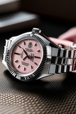 Think of a pink Rolex watch as a statement piece, a perfect accessory for the modern woman. Its rosy demeanor speaks of confidence and style, adding a touch of femininity to any ensemble."