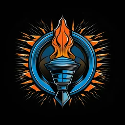 logo für einen turbo trichter auf einer konzertbühne