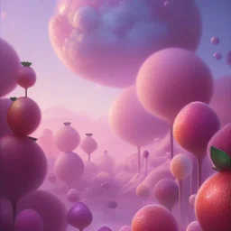 pixar style, volumetric pink sky environment and background, volumetric lighting, dramatic lighting, realistic painting of a jar full with strawberry-jam, detailed digital painting, extreme dense and fine, anime, ornate, colour-washed colors, elegant, small minutiae, tiny features, particulars, centered, smooth, sharp focus, renderman gofur render, 8k, uhd, detailed eyes, realistic shaded volumetric lighting, caustics, backlight