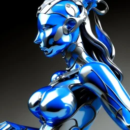 chrome and blue goddess