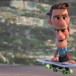 casey Neistat on a skateboard