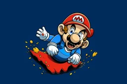 mario falling