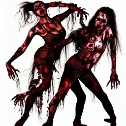 Zombie woman dancer