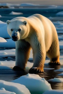 Polar bears are fleeing, the Arctic is disappearing, the ice and snow are melting, and the Arctic is exploding
