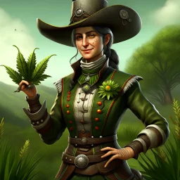 wild west female botanist grimdark realistic