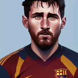 portrait of lionel messi