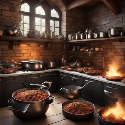 A bustling kitchen, filled with the clinking of pots and pans, the crackle of the hearth, and the rich scents of spices hanging in the air. The Paladin of the Holy Order stands at the center of it all, a master of culinary creativity and precision. Today, the challenge is to highlight a specific ingredient in a way that is both creative and absolutely delicious. The Paladin's eyes gleam with determination as they reach for a plump, ripe venison. The succulent meat to be showcased in a truly inno