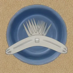 a crown made up of silverware