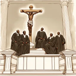 The crucifixion of United States Supreme Court Associate Justice Ketanji Brown Jackson.