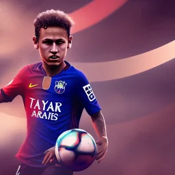 neymar as a child, 3d art, 8k resolution