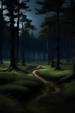 The Dark Night Forest is located in the west of Tianxing Town. Through this forest you enter the Great Plains, and along the artificially dug road you will reach the nearest city from here - Zweig City.