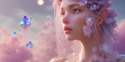 crystal subtle flower in a galactic ambiance beautiful fairy, transparent, delicate colors, in the foreground, full of details, smooth，soft light atmosphere, light effect，vaporwave colorful, concept art, smooth, extremely sharp detail, finely tuned detail, ultra high definition, 8 k, unreal engine 5, ultra sharp focus