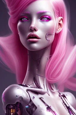 cyborg, pink hair, sexy, perfekt, real, dream