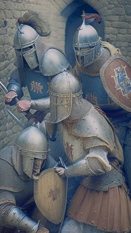 medieval soldiers losing strentgh