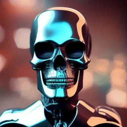  octane render, 8k, high detail, droid, android skull, metallic, full figure, fit in board