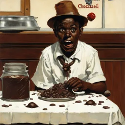 chocolate death by Norman Rockwell]
