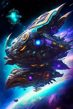 aztec hyperdimension giant galactic monster spaceship