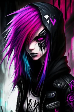 scene girl invader zed