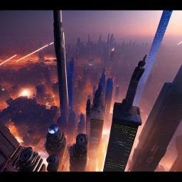  8k, finely detailed, photo realistic, coruscant