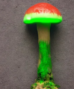 Alien glowing mushroom