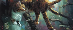 Portrait of a cat by Van Gogh