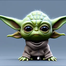 Chibi yoda, pixar 2022, modern Disney style, octane render, realistic, hyper detailed