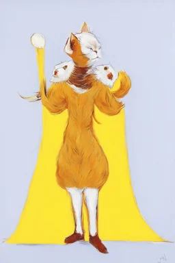 Portrait of a cat by Van Gogh