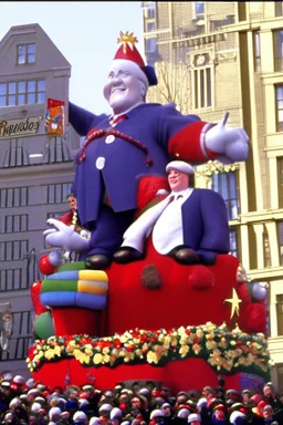 macy's day parade float of bill newton from hcr