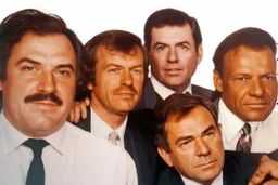 a photo of 5 men, antique