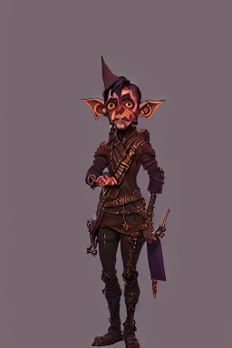 goblin in a city in a steampunk style