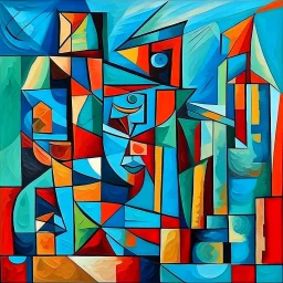 picasso abstract stad kubisme