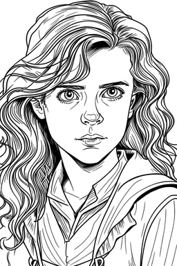 hermione granger coloring page