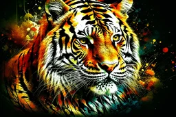cover book art of tiger wih stuning rich color