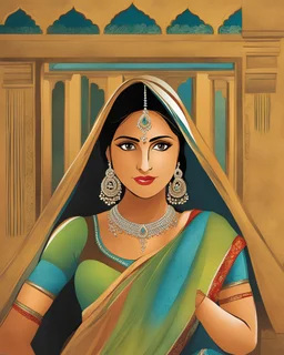 An Indian woman posing for her OF