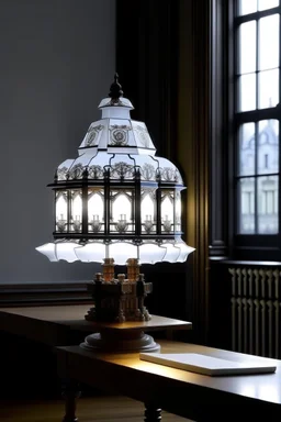 gaming table lamp inspired by palace, modern design,