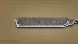 Design d'un couteau en acier damassé avec un manche joaillerie