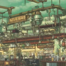 steampunk Starbucks cafe