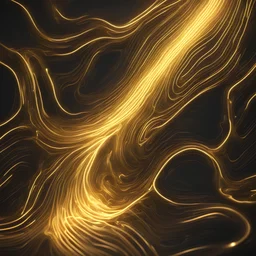 Hyper Realistic Golden Neon Glow Right Flow Texture