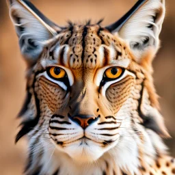 Egyptian lynx face