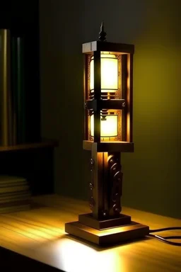 gaming table lamp inspired by hammer, modern design,