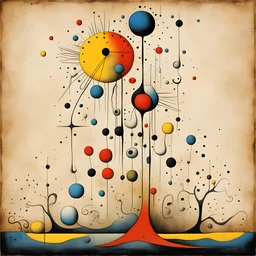 Braille texture propaganda, Joan Miro and Gabriel Pacheco and Yves Tanguy deliver an abstract surreal masterpiece, bright colors, sinister, creepy, asymmetric,