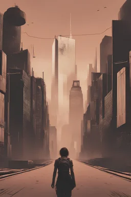 simple dystopian book cover