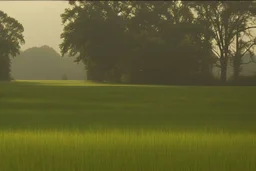 man touching grass by Roger Deakins