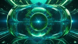 High-end, time as the fourth dimension universe, green blue 4th dimensional liquid mirror, awesome cinematic-quality photography, symmetrical Four-dimensional space 4D cosmos, Vintage style with Octane Render 3D technology, hyperrealism photography, (UHD) with high-quality cinematic character render, Insanely detailed close-ups capturing beautiful complexity, hyperdetailed, intricate, 8K resolution
