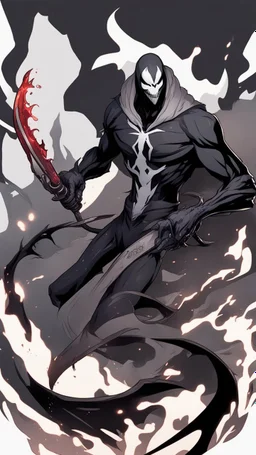 Mix between venom symbiote and Reaper in solo leveling style