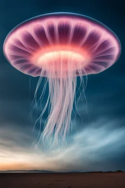 A UFO that looks like a huge sky jellyfish